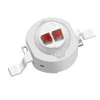 Meilleur prix Epistar 45mil 2 puces 4 puces 640nm 650nm 660nm 670nm 620-625nm diode LED rouge haute puissance 5w pour lumières