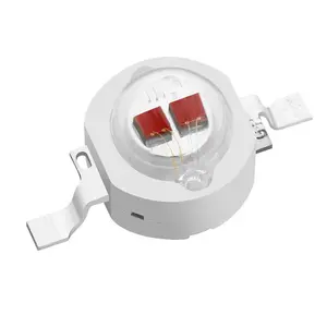 Melhor preço Epistar 45mil 2 fichas 4 fichas 640nm 650nm 660nm 620-625nm Diodo LED vermelho de alta potência 5w para luzes