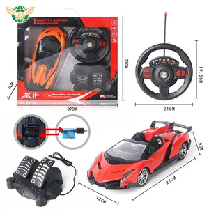 1:16 cảm biến trọng lực chỉ đạo bánh xe điều khiển từ xa xe với đèn LED juguete carros một điều khiển Remoto coches RC Xe đồ chơi