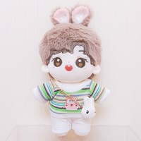 Poupée en peluche 3D Kpop Star, design personnalisé, Kawaii, adorable, mode, garçon, fille, idole K-pop coréenne, poupée en peluche rembourrée