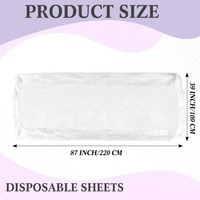 Spécial pour les hôtels, les salons de beauté, housse de lit jetable imperméable en tissu non tissé avec élastique, certifiée CE