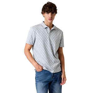 Polo de Hombre de Primera Calidad, Estampado, de Poliéster y Elastano, Manga Corta, Elástico, Informal, para Golf, Deportivo, Personalizado, al por Mayor - Product Image 4