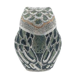 กระเป๋าคลัทช์คริสตัลรูปนกฮูก 3 มิติ ประดับลูกปัดและเพชรเทียม สำหรับงานกลางคืน พร้อมสายสะพายโซ่ ระยิบระยับ เหมาะสำหรับออกงานกลางคืน - Product Image 6