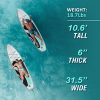 Nouvelle conception 2026 Planche de surf SUP gonflable antidérapante pour le yoga, vente en gros
