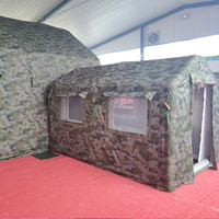 Tente médicale gonflable camouflage à double paroi, personnalisable par le fabricant, portable, quatre saisons, imperméable