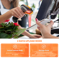 Lecteur de codes-barres portable Netum OEM Factory 1D 2D USB filaire et sans fil EAN QR, lecteur de codes-barres manuel
