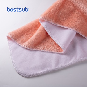 BestSub Custom 50"x60" Coral Pink Arctic <strong>Fleece</strong> <strong>Lined</strong> Sublimation Printed Blank Micofider Polyester Kids <strong>Blanket</strong> - Product Image 6
