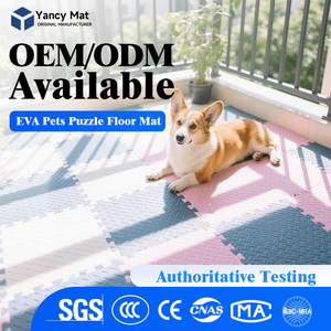 Tapis en mousse EVA pour chien et chat, tapis de sol épaissi isolant contre le froid, tapis antidérapant pour animaux de compagnie à assemblage sans couture - Product Image 1