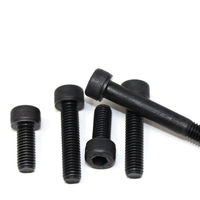 Vis à tête cylindrique M10 M12 DIN912 en acier inoxydable 304 zingué noir, vis à six pans creux