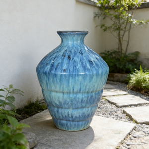 <strong>Extra</strong> <strong>Large</strong> Tall Ceramic Vases,Retro <strong>Lantern</strong> Design <strong>Floor</strong> Vase for Home Decor - Product Image 3