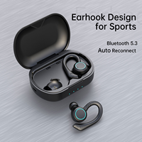 Écouteurs sans fil de sport pour le gaming, étanches IPX7, TWS, Bluetooth, Casques audio