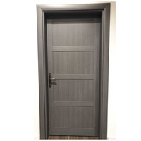 Portes d'intérieur en WPC au design moderne, panneau creux en couleur naturelle, vendu en usine, vente chaude par extrusion