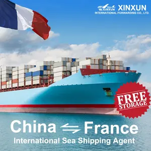 XINXUN FBA DDP/LCL/FCL Agentes de envío marítimo de carga de Shenzhen Transitaire Chine Francia Europa Envío marítimo