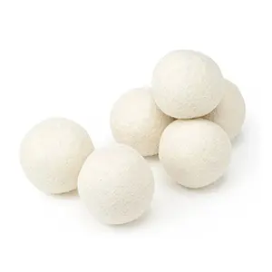 High Quality 100% Wool Felt Dryer Ball Anti Static Nepal Made Dryer Balls Wool Wholesale Large Natural Fabric Softener Supplier
