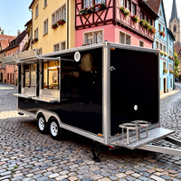 Camion de nourriture mobile de rue avec cuisine complète, gâteaux, saucisses, teppanyaki, sandwichs, bière, remorque alimentaire de 16 pieds à vendre