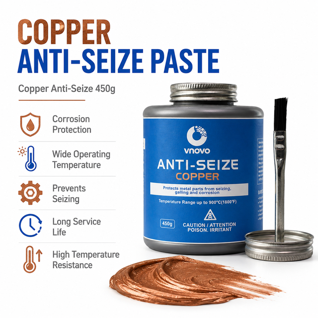 450g Brush Bottle of High Temperature Corrosion Resistant Copper Anti-Seize Grease for Automotive Repair