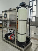 Sistema de Desalinización de Agua de Mar de 500 LPH, Planta de Ósmosis Inversa en Contenedor, Máquina de Purificación de Agua Salada a Agua Potable