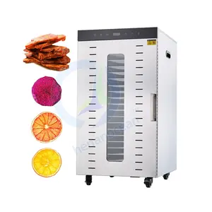 Industrial Steel Lab Drying Oven Fruit and Vegetable Dryer Food Dehydrator 16 Tray Dehydration Machine