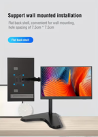 Moniteur portable à écran LED de 15,6 pouces avec projection sans fil, détection de gravité, écran horizontal et vertical