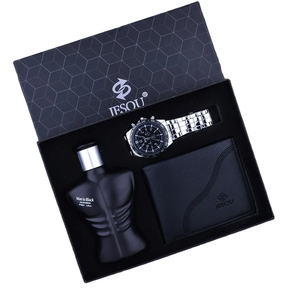 New Stylish Atmosphere Quartz Watch Belt Perfume Three-Piece Father'S Day Birthday Gift Men'S Exquisite Suit