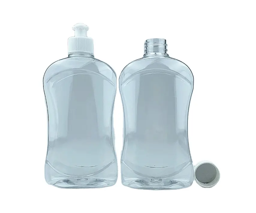 Manufacture 500ML Squeeze Detergent Cleaning Plastic Bottle With Screw Cap For Dishwashing Liquid