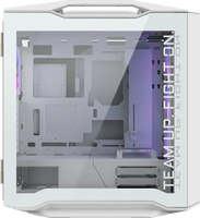 Gabinete para PC Gamer AORUS C601 GLASS ICE Blanco, Mediano, RGB, con Soporte E-ATX y Radiador Frontal de 420mm