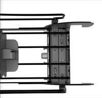 Système de poussoir autoportant robuste avec alimentation automatique et support en plastique pliable pour supermarché