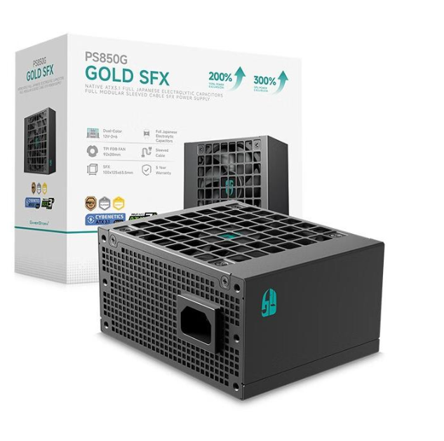 Original Deep Cool Modular Power Supply PS850G PSU 850W 80 PLUS Gold SFX for Gaming Desktop PC with 24pin Interface