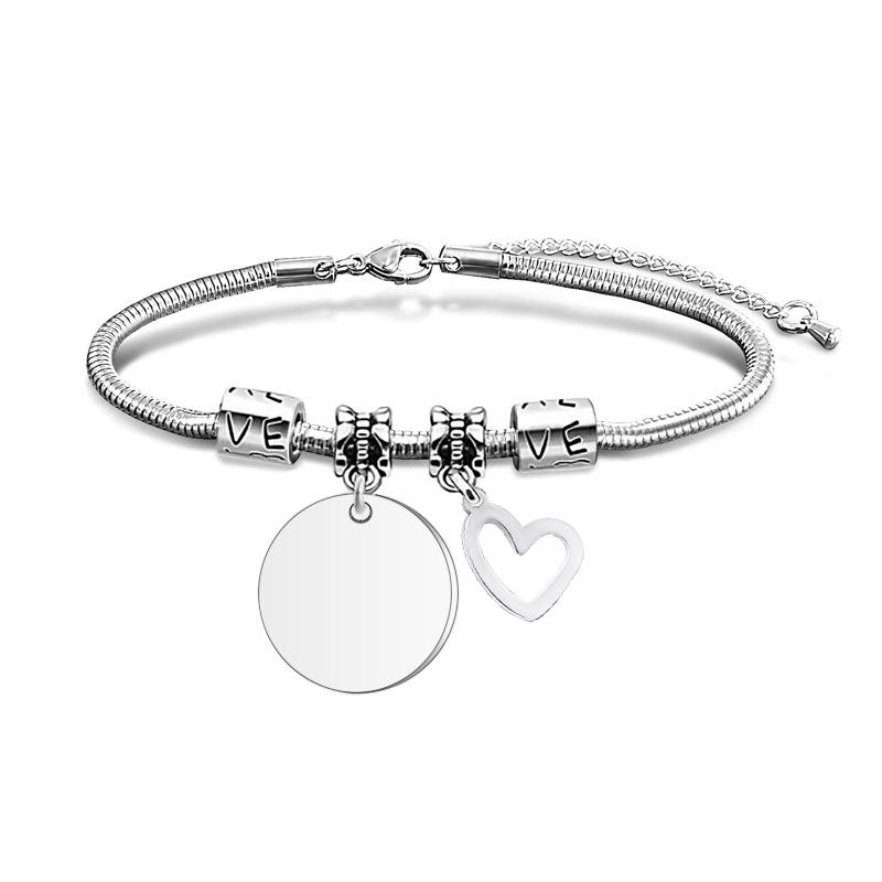 Centre oblique rond argent