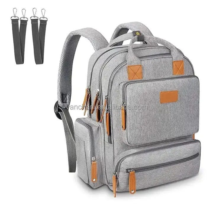 Wholesale Unisex Multifunctional Fashion Nappy Bag Mom Backpack for Mom Dad Diaper Bag