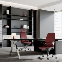 Chaise de bureau exécutive moderne en cuir véritable avec design ergonomique et fonction de levage, pivotante, vente directe d'usine pour utilisateurs d'ordinateurs
