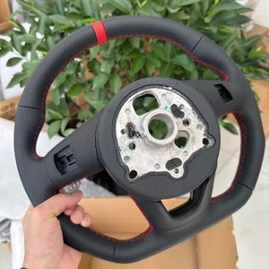 Volante Deportivo de Cuero para Audi A1 A3 8P A4 B9 A5 <span class=keywords><strong>A6</strong></span> C8 A7 C7 Q5 S5 S9 Q3 Q5 Q7 B9 RS3 RS5 - Product Image 3