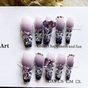 Ongles pressés faits à la main Lunanail, <span class=keywords><strong>manucure</strong></span> française avec pointes pointues (10 pièces), design en forme d'amande, style long - Product Image 2