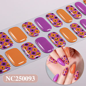 Tiras de <span class=keywords><strong>Uñas</strong></span> de Gel Semicuradas, Requiere Lámpara UV, 20 Piezas, Envolturas para <span class=keywords><strong>Uñas</strong></span>, Manicura Francesa, Tiras de Esmalte de Gel, Pegatinas para <span class=keywords><strong>Uñas</strong></span> de Halloween - Product Image 6