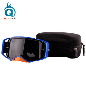 Gafas de Ciclismo <span class=keywords><strong>MTB</strong></span> con <span class=keywords><strong>Lentes</strong></span> de Policarbonato Antiempañamiento UV400, Marco Azul, Logotipo Personalizado OEM, Gafas MX Xunqi XH-103 Tear, MOQ 300 Piezas - Product Image 6