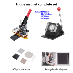 50mm <span class=keywords><strong>2</strong></span> pulgadas Ref Metal cuadrado <span class=keywords><strong>nevera</strong></span> imán insignia que hace la máquina imán máquina de fabricación de fotos magnéticas - Product Image 2