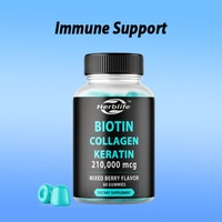 Gummies à la biotine OEM/ODM avec kératine et peptides de collagène - pour le traitement de la croissance des cheveux pour hommes et femmes, vitamines pour les cheveux, la peau et les ongles
