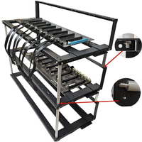 Support de carte graphique de minage MicroATX Mid Tower avec 7 emplacements d'extension pour utilisation professionnelle multi-cartes graphiques