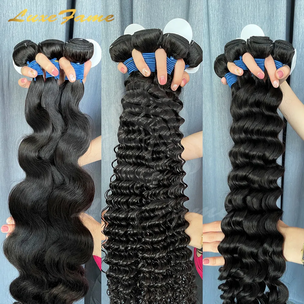 Xuchang Cabelo Fábrica Barato Dupla Desenhada Cabelo Indiano Cru, Verificado Inigualável Beleza Virgem Do Cabelo, Extensão Do Cabelo Dreadlock Trança