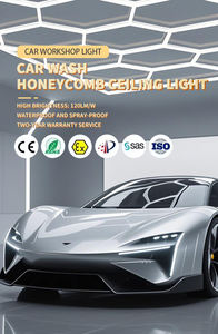 Lámpara de Trabajo LED Hexagonal Portátil, Regulable, 110V/220V, Luz Blanca Fría 6500K, Impermeable, RGB, Alto CRI>90, para Taller, Garaje, Camino - Product Image 2