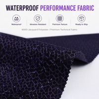 Tissu de sac en polyester jacquard réfléchissant bicolore, imperméable et résistant à l'abrasion 600D, pour sacs à dos, tentes et chaussures