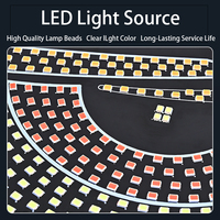 Nouvelles lumières décoratives pour pare-brise de voiture, éclairage LED USB pour camion, bus, panneau matriciel LED, yeux de démon pour voiture, camion, tout-terrain, SUV