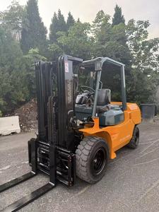 For <b>Used</b> Diesel Forklift 5 Ton Japanese FD30 7FD50 Side Shift 3 Stage Mast 6 Months Warranty - Product Image 2