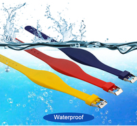 Bracelet RFID étanche en silicone, couleur personnalisée, prix d'usine, 860-960 MHz, pour piscine