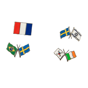 Pin de Esmalte Duro de Alta Calidad, Broche de Aleación de Zinc con Forma Personalizada, Pin de Metal Estilo Vintage con Bandera para Colección y Decoración - Product Image 3