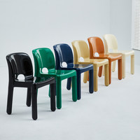 Chaises de Salle à Manger Rustiques Antiques, Style Village, pour Maison ou Restaurant, Mobilier de Salle à Manger Nordique Moderne, Chaises de Table de Luxe Crème en Plastique