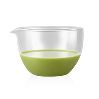Accessoires pour matcha faits à la main, durables et transparents, bol à matcha de qualité alimentaire, kit fouet, verre borosilicate à double paroi, personnalisé 500 ml
