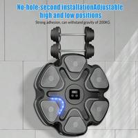 Machine de boxe électronique intelligente pour l'entraînement à domicile, exercices musicaux pour enfants et adultes, entraînement d'agilité, équipement d'entraînement mural