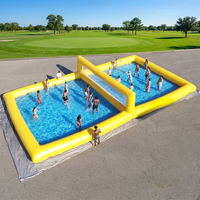 Terrain de jeu portable gonflable pour volley-ball aquatique