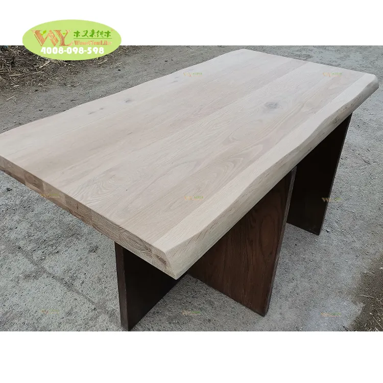 Handmade Unique Ro Live Edge Oak Tops Faux 160x80x6cm Custom Made Solid Wooden Table Tops